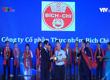 CÔNG TY CỔ PHẦN THỰC PHẨM BÍCH CHI ĐƯỢC TÔN VINH DOANH NGHIỆP, DOANH NHÂN TIỂU BIỂU ĐBSCL 2019